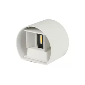   LED fali lámpa kétirányú kerek Bridgelux, 5w, 3000K, meleg fehér, 700lm, 120°, fehér, CRI>80, IP65, V-TAC, 217082