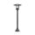 Kültéri oszloplámpa, E27, matt fekete, IP44, V-TAC, 10423