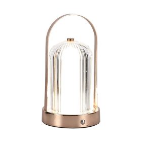   Újratölthető asztali design lámpa, 1w, CCT, 55lm, 180°, bronz, dimmelhető, V-TAC, 7991