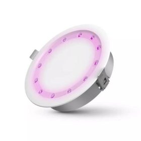   LED panel , UV-C fertőtlenítéssel , 18W , süllyesztett , kerek , meleg fehér , 59S , SunClean , 184 mm