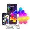 Digitális RGB HEXALED szett , 6 db-os , távirányítóval, USB , RGB + IC (digitális) , dimmelhető , WIFI/Bluetooth , TUYA , LEDISSIMO AMBIENT LIGHT