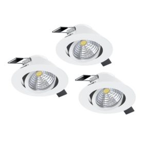   EGLO , 33391 , SALICETO , s&uuml;llyesztett l&aacute;mpa , 4000 K , LED , 3X6W , Dimmelhető , IP20 , &aacute;tl&aacute;tsz&oacute;, feh&eacute;r