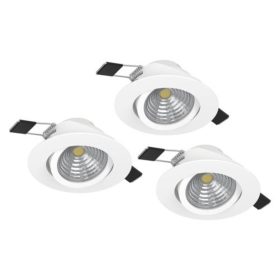   EGLO , 900745 , SALICETO , s&uuml;llyesztett l&aacute;mpa , 2700 K , LED , 3X6W , Dimmelhető , IP20