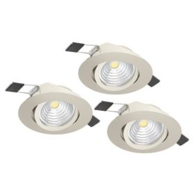   EGLO , 900746 , SALICETO , s&uuml;llyesztett l&aacute;mpa , 2700 K , LED , 3X6W , Dimmelhető , IP20