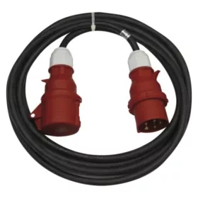   3 fázisú kültéri hosszabbító 25 m, 1 aljzat, fekete, gumi, 400 V, 2,5 mm2, 400V, IP44, EMOS, PM0905