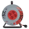 Kábeldob 25 m, 4 aljzat, fekete, PVC, 230 V, 2,5 mm2, 230V, IP20, EMOS, P09225M