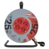 Kábeldob 25 m, 4 aljzat, piros, PVC, 230 V, 1,5 mm2, 230V, IP20, EMOS, P092251