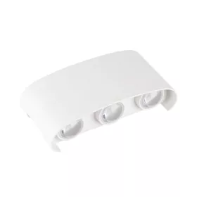   LED fali lámpa - fehér, 6W, 3000K, meleg fehér, 510 lm, IP65, Optonica, 7410