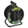 Kültéri kábeldob 25 m, 4 aljzat, fekete, gumi, 230 V, 1,5 mm2, 230V, IP44, EMOS, P08225