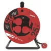 Kültéri kábeldob 25 m, 4 aljzat, fekete, gumi, 230 V, 2,5 mm2, 230V, IP44, EMOS, P19625