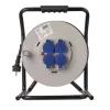 Kültéri kábeldob 50 m, 4 aljzat, fekete, gumi, 230 V, 2,5 mm2, 230V, IP44, EMOS, P19221