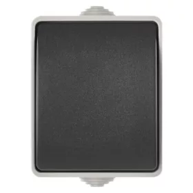   EMOS Kapcsoló 250 V/10 AX IP54, 250V, szürke, fekete, A1398.2