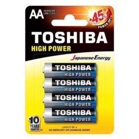   Ceruzaelem AA (LR6) , 1.5 Volt , 4 darab , tartós , elem , High Power , TOSHIBA