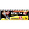 Ceruzaelem AAA (LR03) , 1.5 Volt , 12 darab , tartós , elem , High Power , TOSHIBA