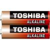 Ceruzaelem AA (LR6) , 1.5 Volt , 2 darab , tartós , elem , Red Alkaline , TOSHIBA