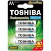 Ceruzaelem AA (LR6) , 1.2 Volt , 4 darab , tartós , elem , tölthető , 2000mAh , High Power , TOSHIBA