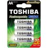 Ceruzaelem AA (LR6) , 1.2 Volt , 4 darab , tartós , elem , tölthető , 2500mAh , High Power , TOSHIBA