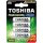 Ceruzaelem AA (LR6) , 1.2 Volt , 4 darab , tartós , elem , tölthető , 2500mAh , High Power , TOSHIBA
