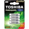 Ceruzaelem AAA (LR03) , 1.2 Volt , 4 darab , tartós , elem , tölthető , High Power , TOSHIBA