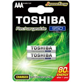   Ceruzaelem AAA (LR03) , 1.2 Volt , 2 darab , tartós , elem , tölthető , High Power , TOSHIBA