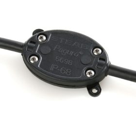   Vízmentes kötődoboz kábeltartóval , szilikon GÉLLEL , 3 x 2.5 mm² sorkapoccsal , kültéri , IP68 , STEAB Paguro Micro , 5698