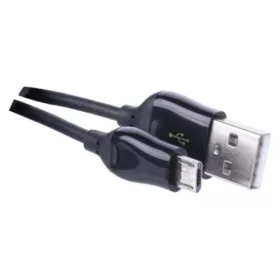   Töltő- és adatkábel USB-A 2.0, micro USB-B 2.0, Quick Charge, 1 m, fekete, EMOS, SM7004B