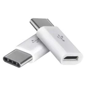   Adapter micro USB-B 2.0, USB-C 2.0, fehér, 2db, EMOS, SM7023