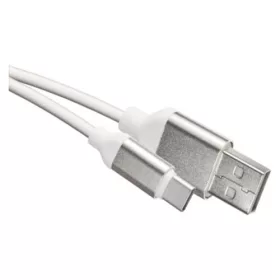   Töltő- és adatkábel USB-A 2.0, USB-C 2.0, 1 m, fehér, EMOS, SM7025W