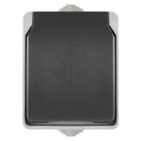 EMOS Fali aljzat IP44 SCHUKO, 250V, szürke, fekete, A1396