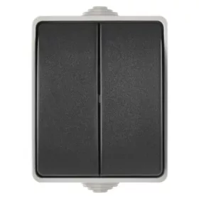   EMOS Kapcsoló 250 v/10 ax IP54 C.5, 250V, szürke, fekete, A1398.1