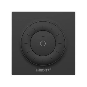   Vezeték nélküli , elemes , fali , tekerős , fali konzollal , dimmer , tavirányító , mágneses , 2.4GHz , rádiófrekvenciás , CCT , fekete , Miboxer (Mi-Light)  , K3-B