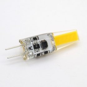   LED lámpa , 230V , kukorica , G4 foglalat , 2 Watt , 320° , szilikon bevonat , hideg fehér, COB