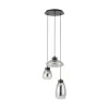 EGLO , 390299 , SARNARRA , függeszték , 2700 K , LED , 3X5,4W , Dimmelhető , IP20 , áttetsző fekete, átlátszó