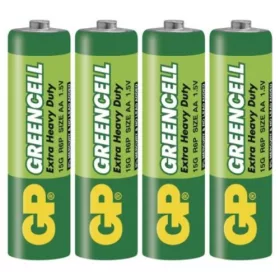 GP Greencell elem AA 4db/fólia, 1,5V, B1220