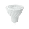 LED spot égő Samsung chippel, 6w, 6500K, hideg fehér, 455lm, GU5.3, 38°, fehér, CRI>80, V-TAC, 21209