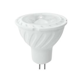   LED spot égő Samsung chippel, 6w, 6500K, hideg fehér, 455lm, GU5.3, 38°, fehér, CRI>80, V-TAC, 21209