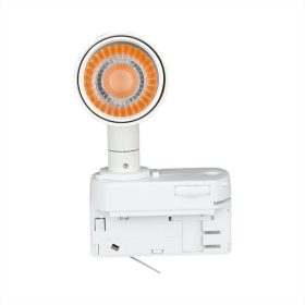   LED sínes PRO Slim spotlámpa, 15w, 3000K, meleg fehér, 1500lm, 24°, fehér, CRI>90, V-TAC, 21356