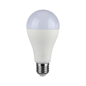   LED izzó E27, 15w, 3000K, meleg fehér, 1521lm, 200°, fehér, CRI>80, V-TAC, 214453