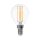 LED izzó átlátszó filament Clear gömb alakú E14, 6w, 6500K, hideg fehér, 600lm, 300°, CRI>80, V-TAC, 212847
