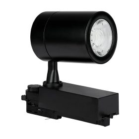   LED sínes COB spotlámpa, 35w, 6000K, hideg fehér, 3000lm, 10°, fekete, CRI>80, V-TAC, 211287