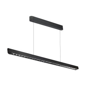   Függesztett lineáris LED lámpatest állítható magassággal, 36w, CCT, 2880lm, 60°, fekete, CRI>80, 1227mm, V-TAC, 23341