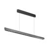 Függesztett lineáris LED lámpatest állítható magassággal, 36w, CCT, 2880lm, 60°, matt szürke, CRI>80, 1227mm, V-TAC, 23343