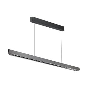   Függesztett lineáris LED lámpatest állítható magassággal, 36w, CCT, 2880lm, 60°, matt szürke, CRI>80, 1227mm, V-TAC, 23343
