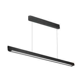   Függesztett lineáris LED lámpatest állítható magassággal, 36w, CCT, 2880lm, 100°, fekete, CRI>80, 1227mm, V-TAC, 23345