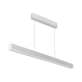   Függesztett lineáris LED lámpatest állítható magassággal, 40w, CCT, 3400lm, 100°, fehér, CRI>80, 1210mm, V-TAC, 10469