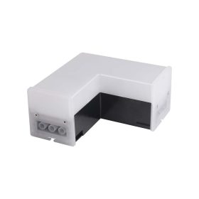   Lineáris LED lámpatest tartozék - L alakú csatlakozó, 8w, 4000K, természetes fehér, 800lm, 120°, fekete, CRI>80, V-TAC, 10173