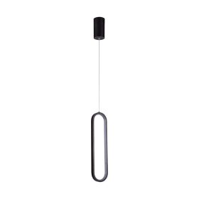   Designer függeszték, 13w, 4000K, természetes fehér, 1500lm, 120°, fekete, CRI>80, V-TAC, 10075