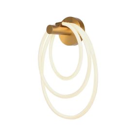   Design fali lámpa, 37w, 3000K, meleg fehér, 3940lm, arany, CRI>80, V-TAC, 15348