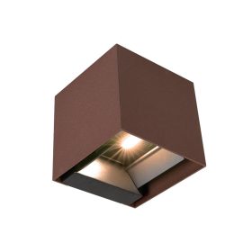   Szolár LED fali lámpa mozgásérzékelővel, 4000K, természetes fehér, 860lm, 90°, corten, IP65, V-TAC, 11889