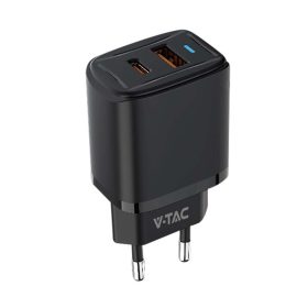 USB-adapter, 20w, fekete, V-TAC, 23581